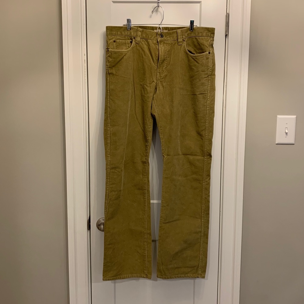 L.L. Bean Men’s Tan Corduroy Pants 36W/34INS
